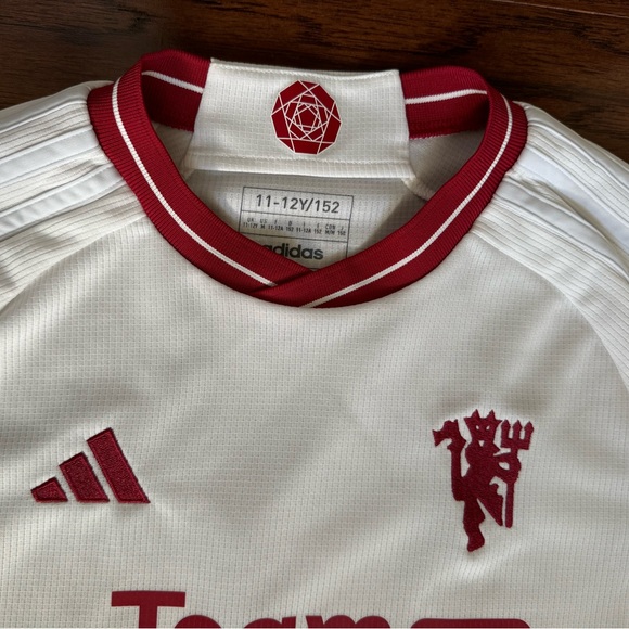 NWOT Marcus Rashford Adidas Manchester United Replica Jersey, size 11-12 Medium - Picture 5 of 13